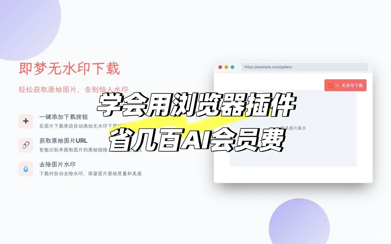 学会用浏览器插件省下几百大洋会员废