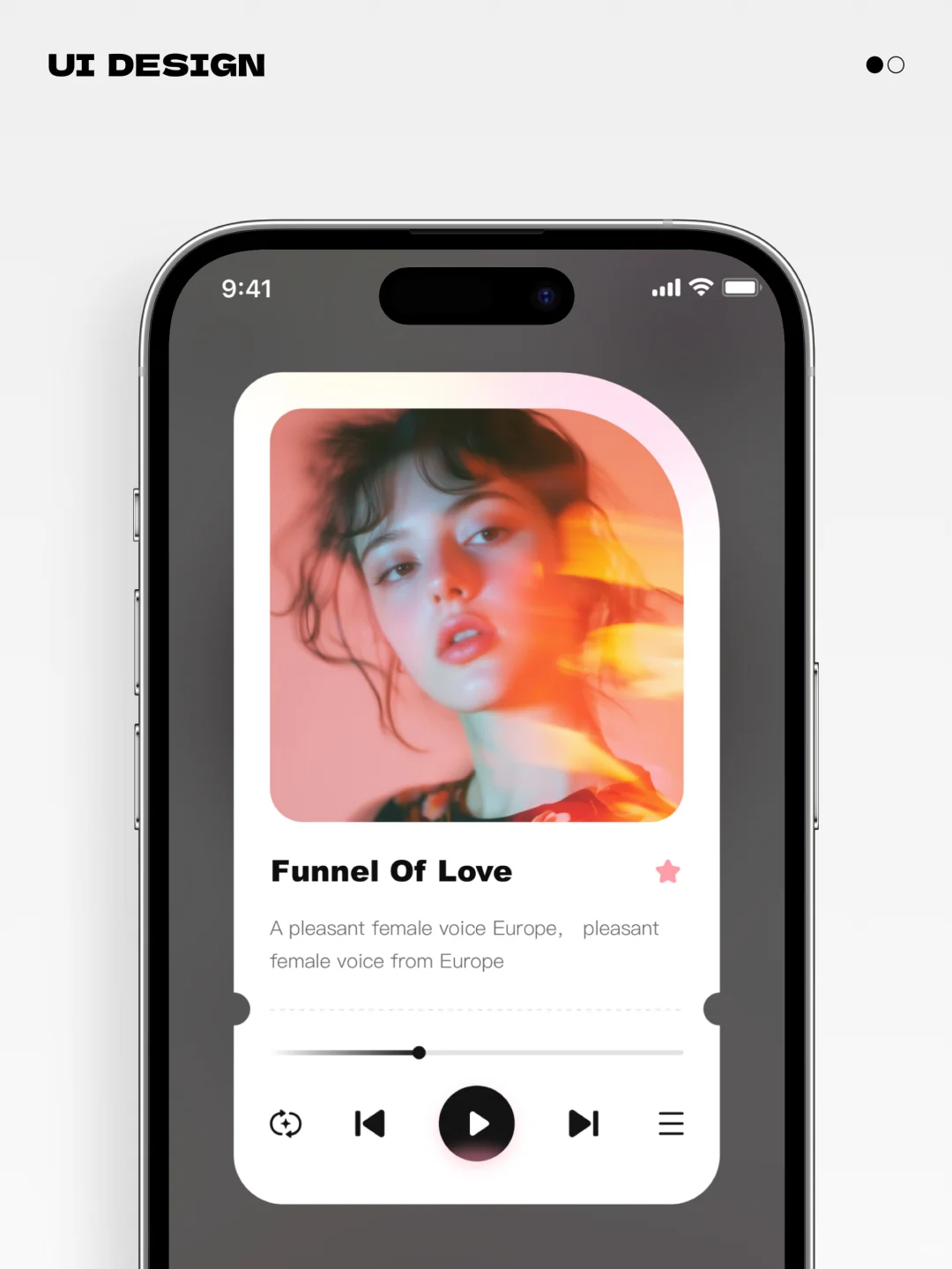 原创设计｜色彩清新的音乐ui界面