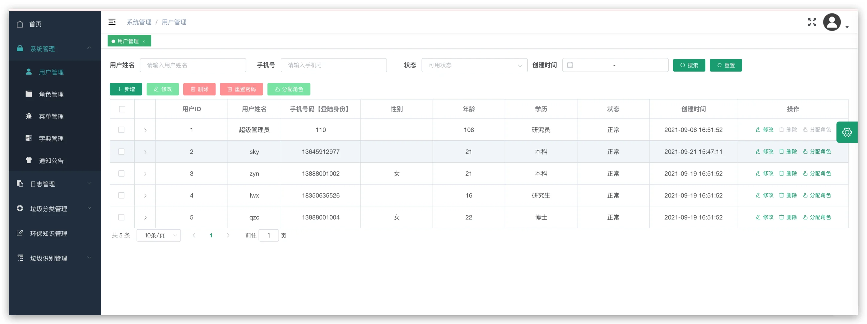 超全垃圾分类小程序🔥含后台管理