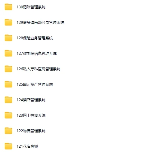 100套源码资料，帮你整理好了