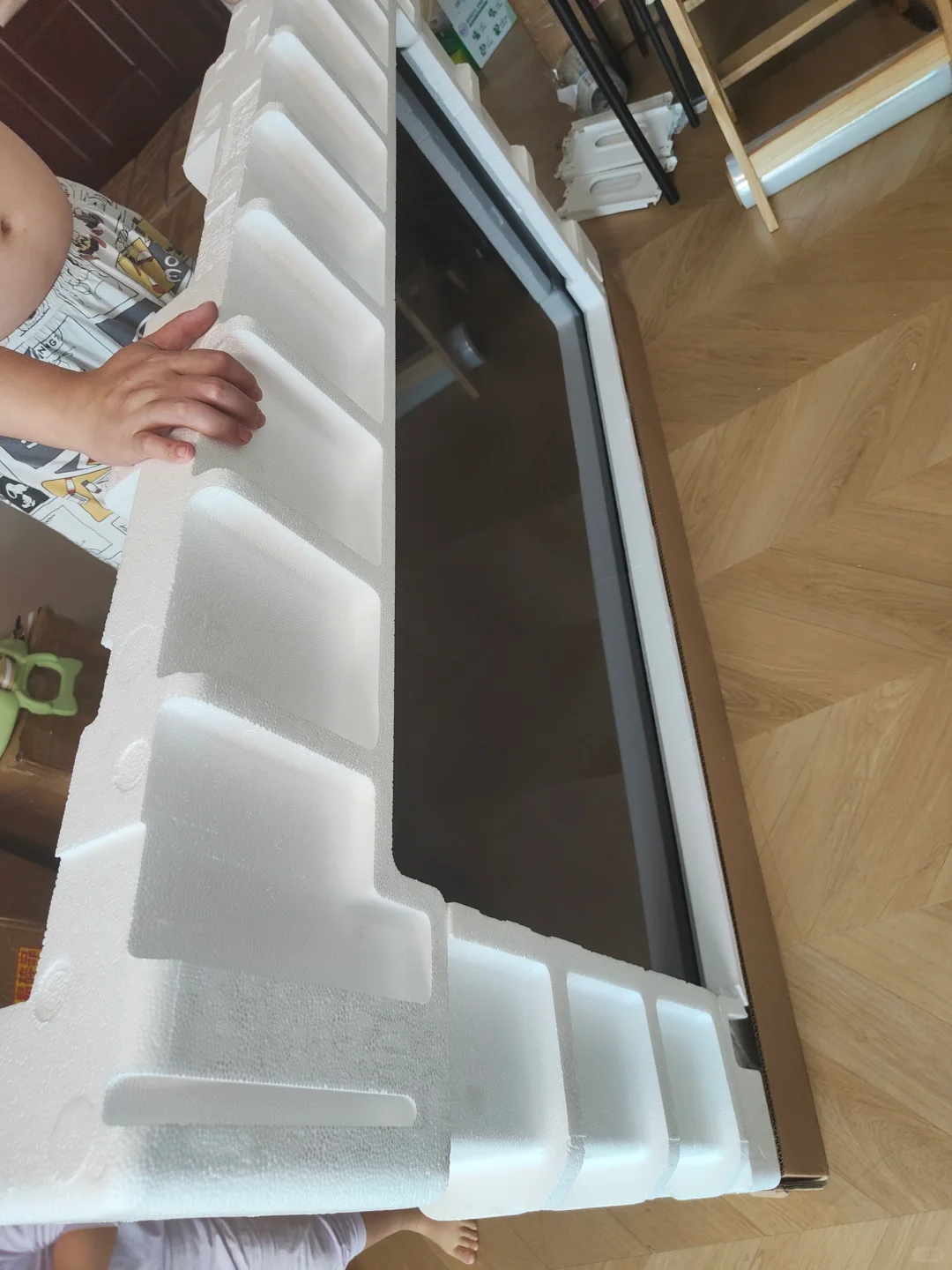 65寸电视打包～寄走