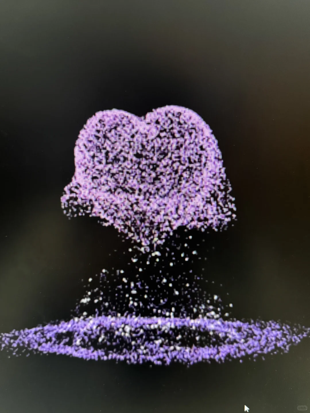 紫色旋转爱心💜