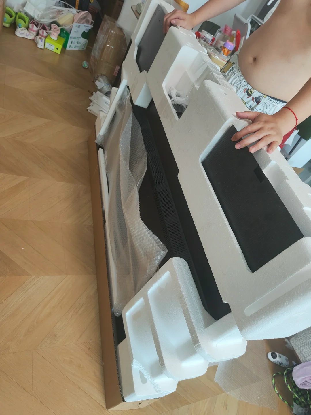 65寸电视打包～寄走