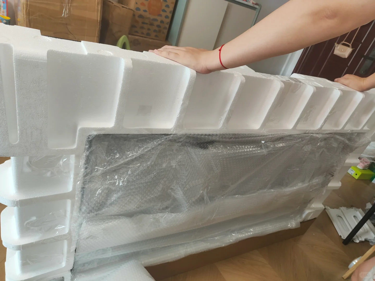 65寸电视打包～寄走