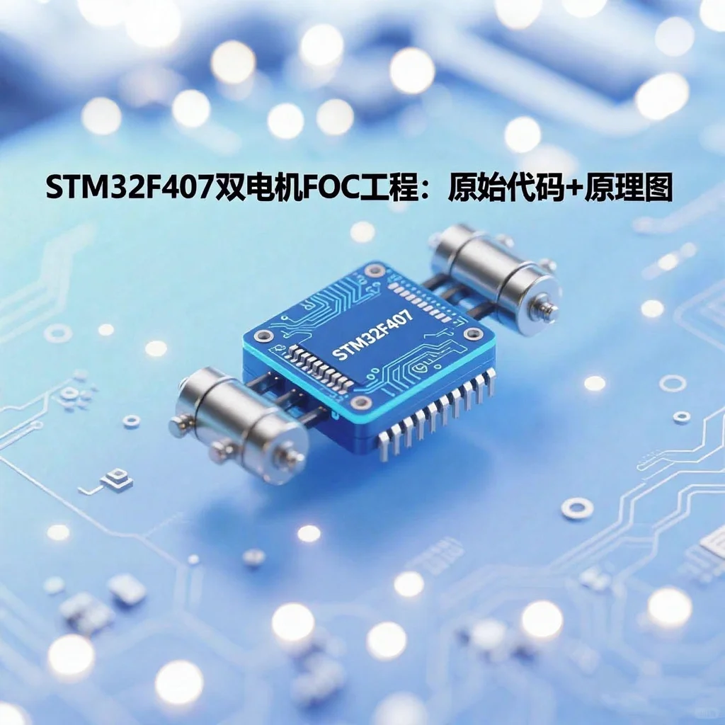 STM32F407双电机FOC工程：量产源码+原理图