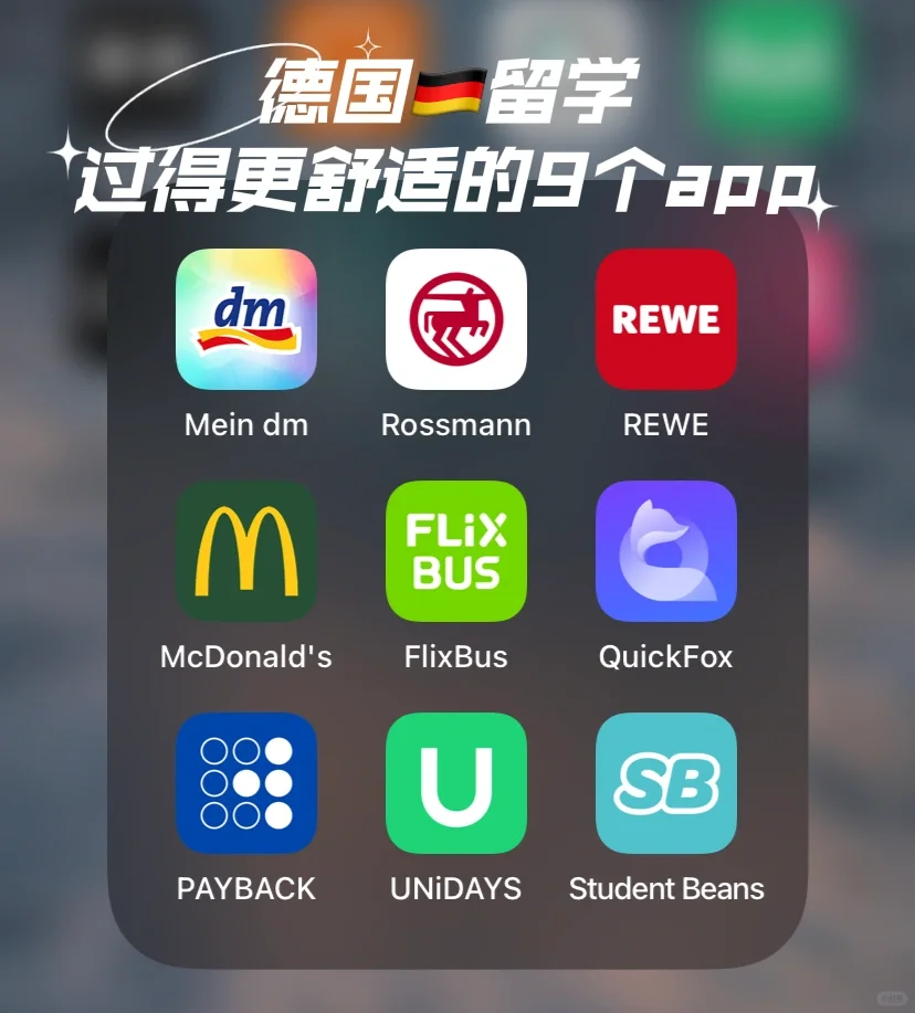 德国🇩🇪留学/学得好也要过得好/九个app推