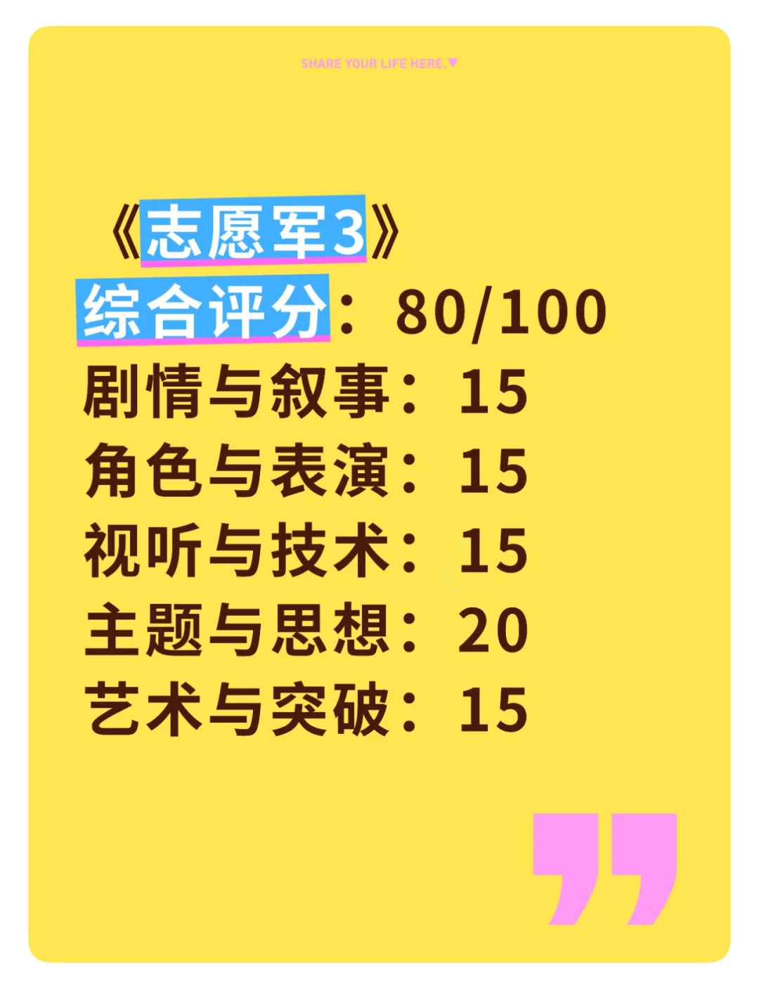 【国庆观影计划】已看完6个，来说说怎么样！