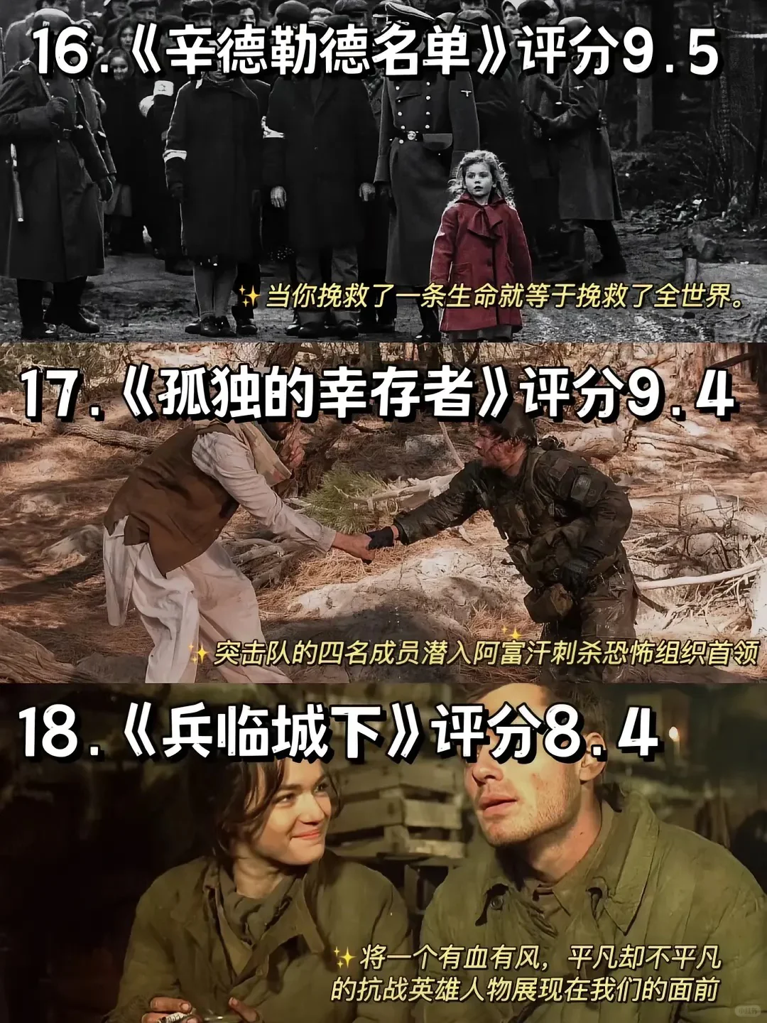 强烈推荐18部高分电影🎬❗️❗️❗️值得观看🔥🔥