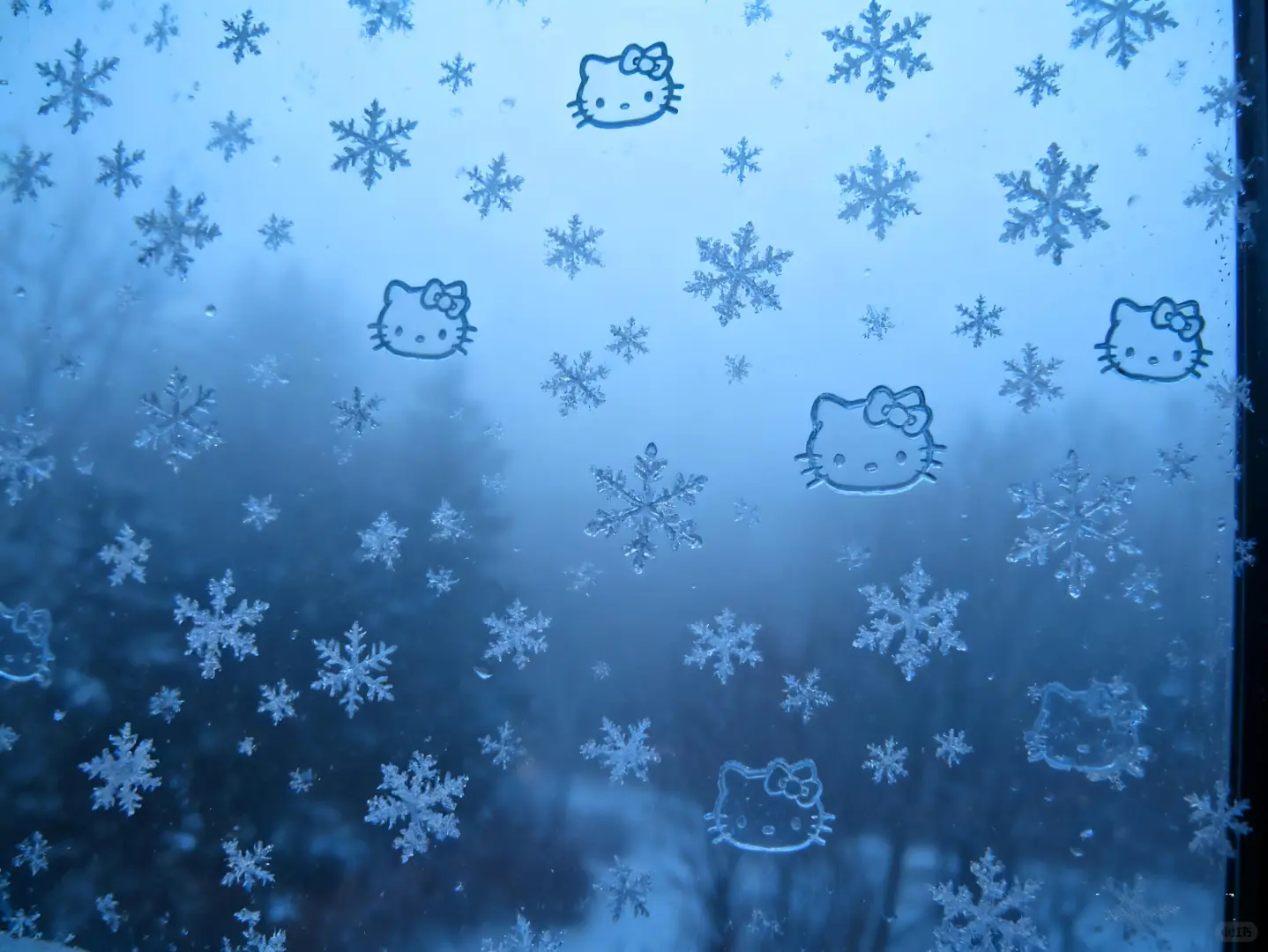 hello Kitty雪iPad壁纸