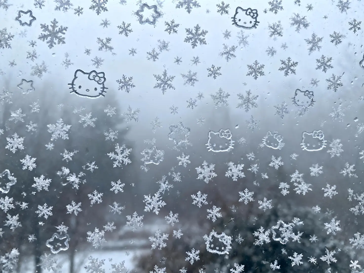 hello Kitty雪iPad壁纸