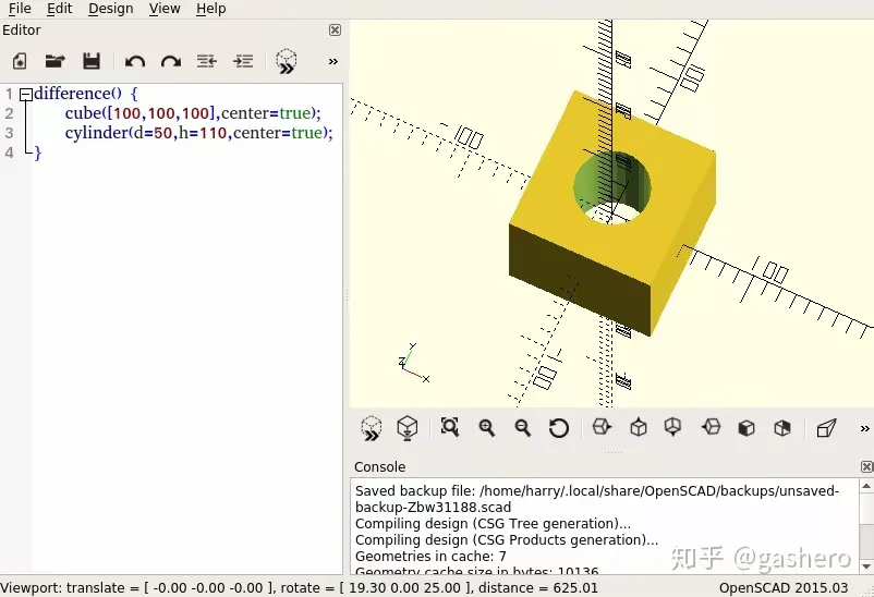 最适合程序员的3D建模软件OpenSCAD