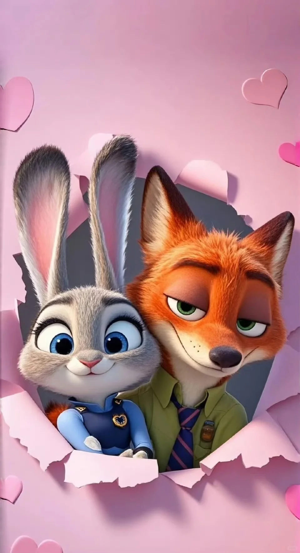 iOS26 疯狂动物城 朱迪和尼克iPad电脑壁纸