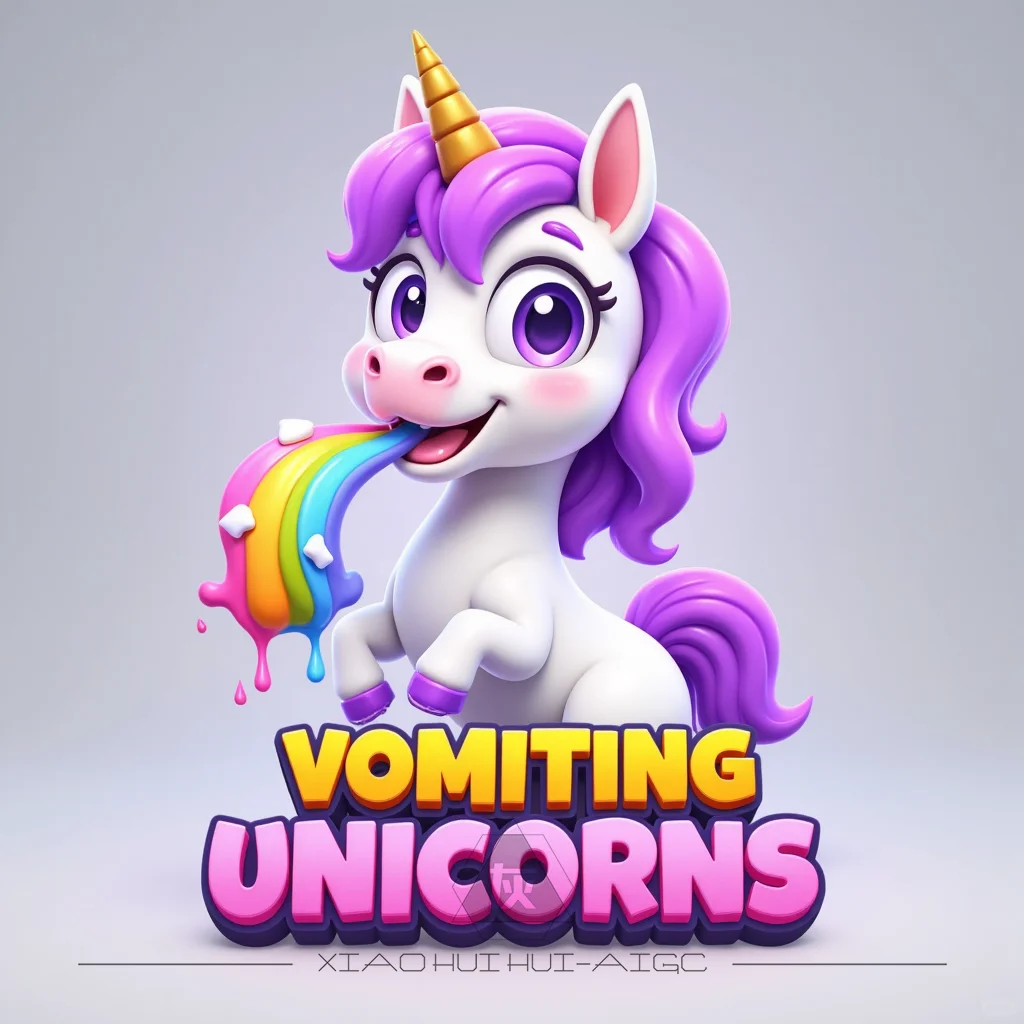 之前AI出的一批卡通风格游戏logo!