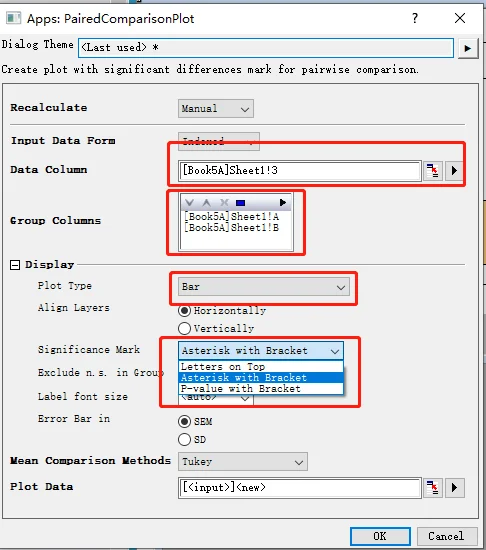 如何使用插件添加差异性显著星号标识