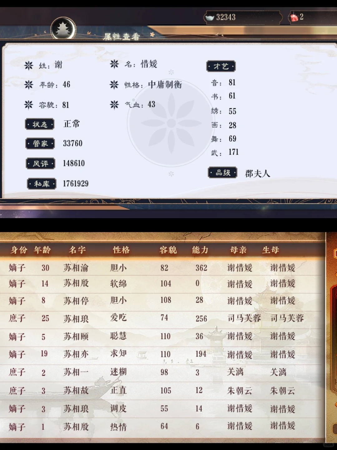 生不完！根本生不完！主母的命也是命啊！