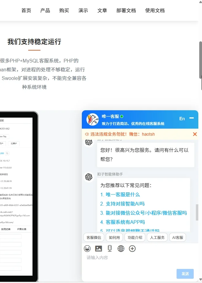 网站在线客服系统是什么？
