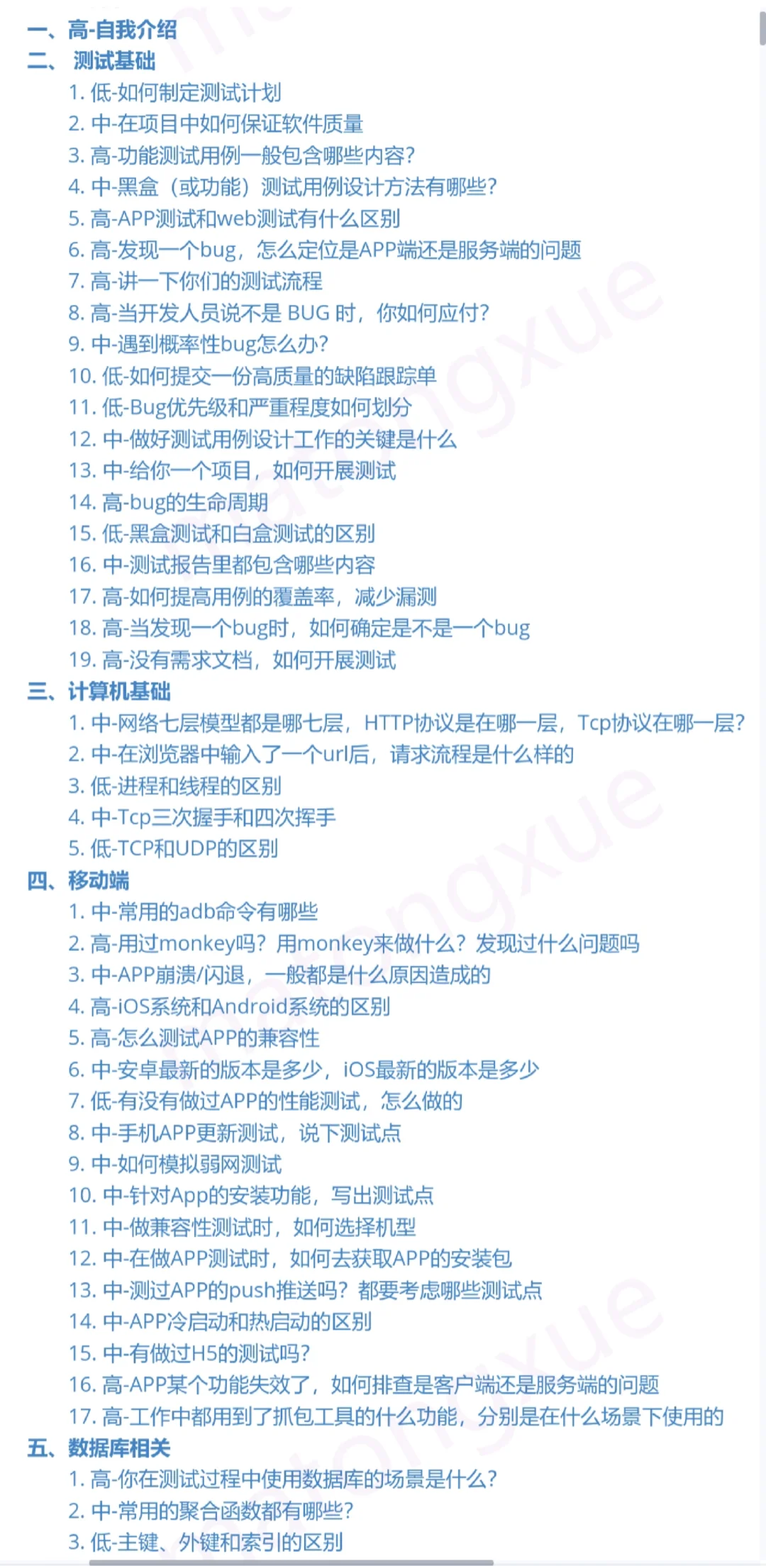 软件测试课程资源,项目以及学习源码分享