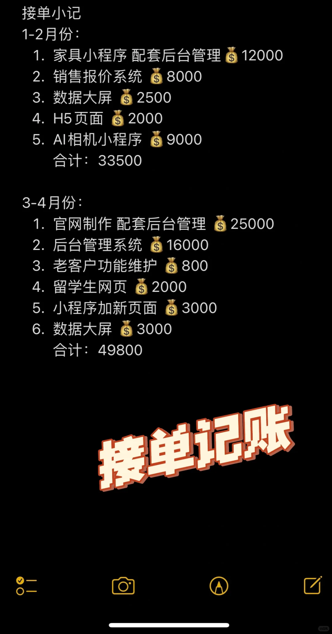 程序员接单汇总｜收益马上突破10w啦！