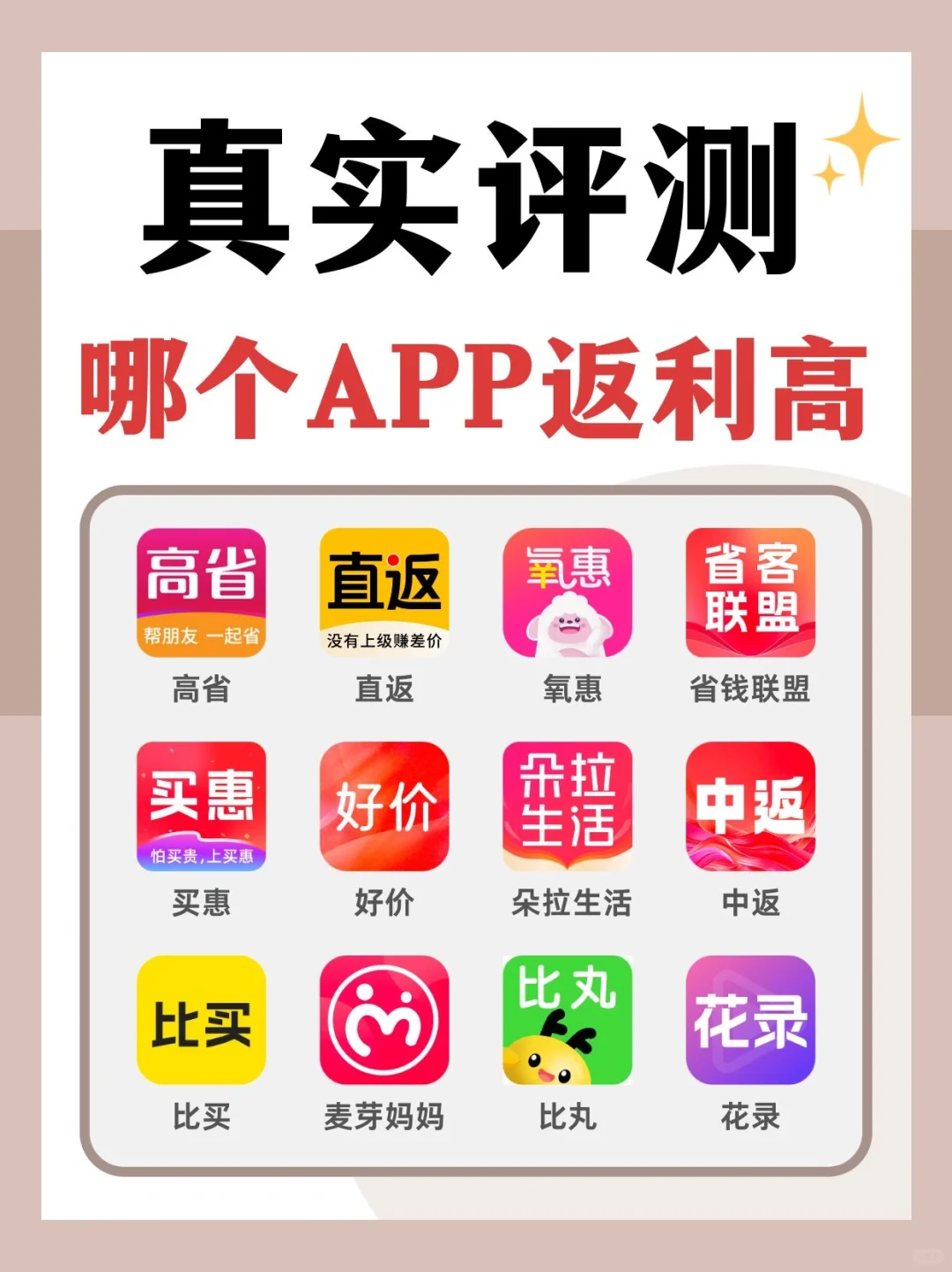 省钱app测评🤫常见的返利App哪个返利高