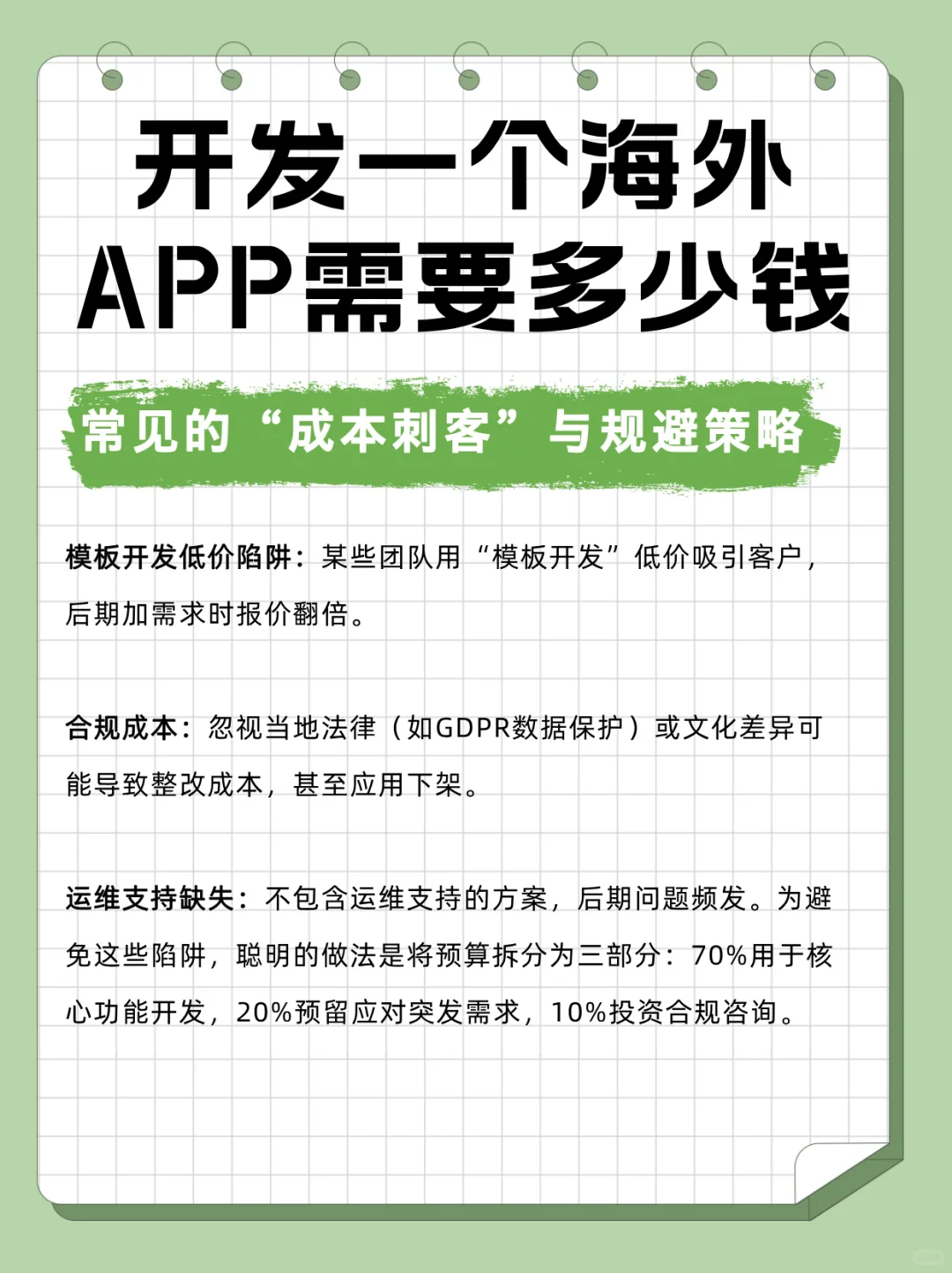 开发一个海外APP需要多少钱？