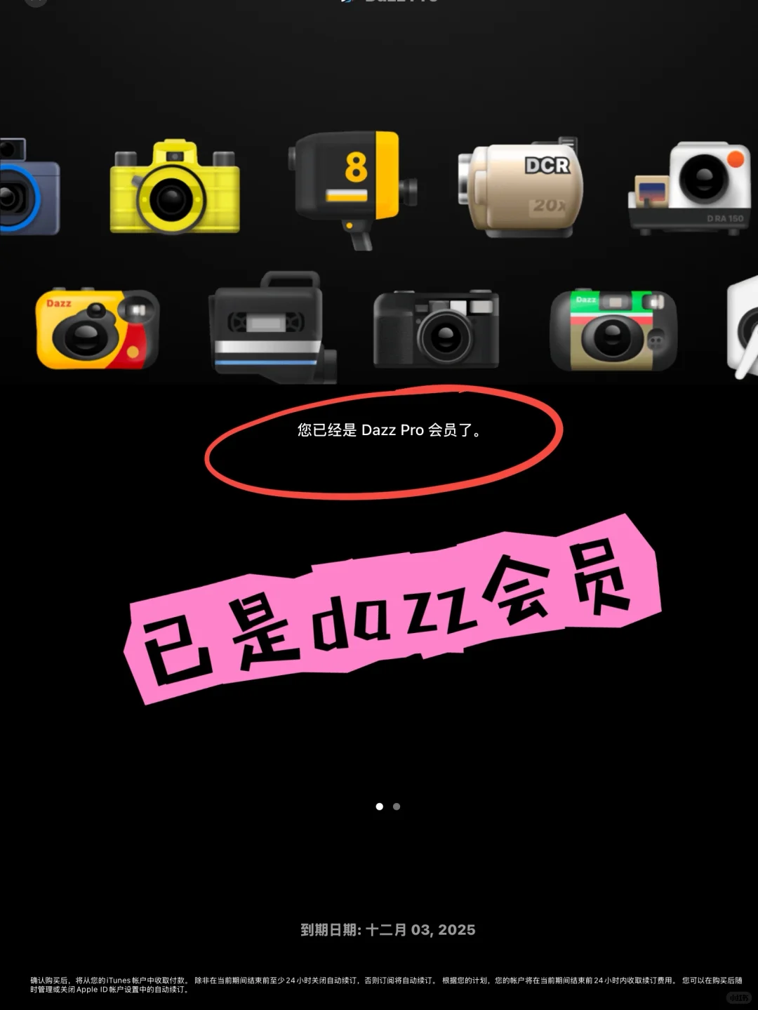 dazz相机免费会员