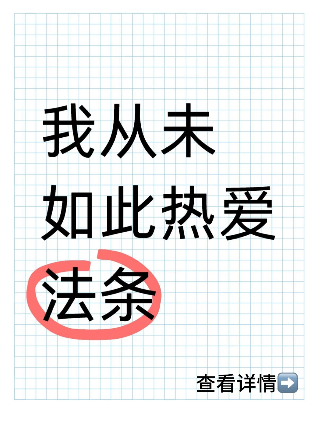“我从未如此热爱法条”