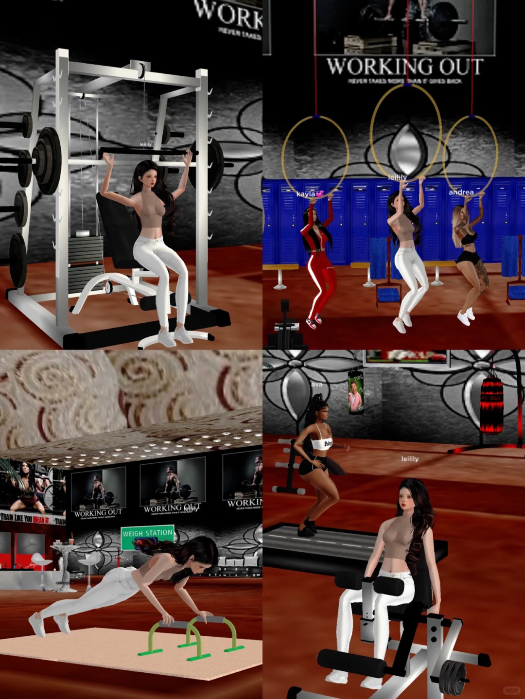 神仙游戏imvu小教程｜竟然能健身约会游乐场