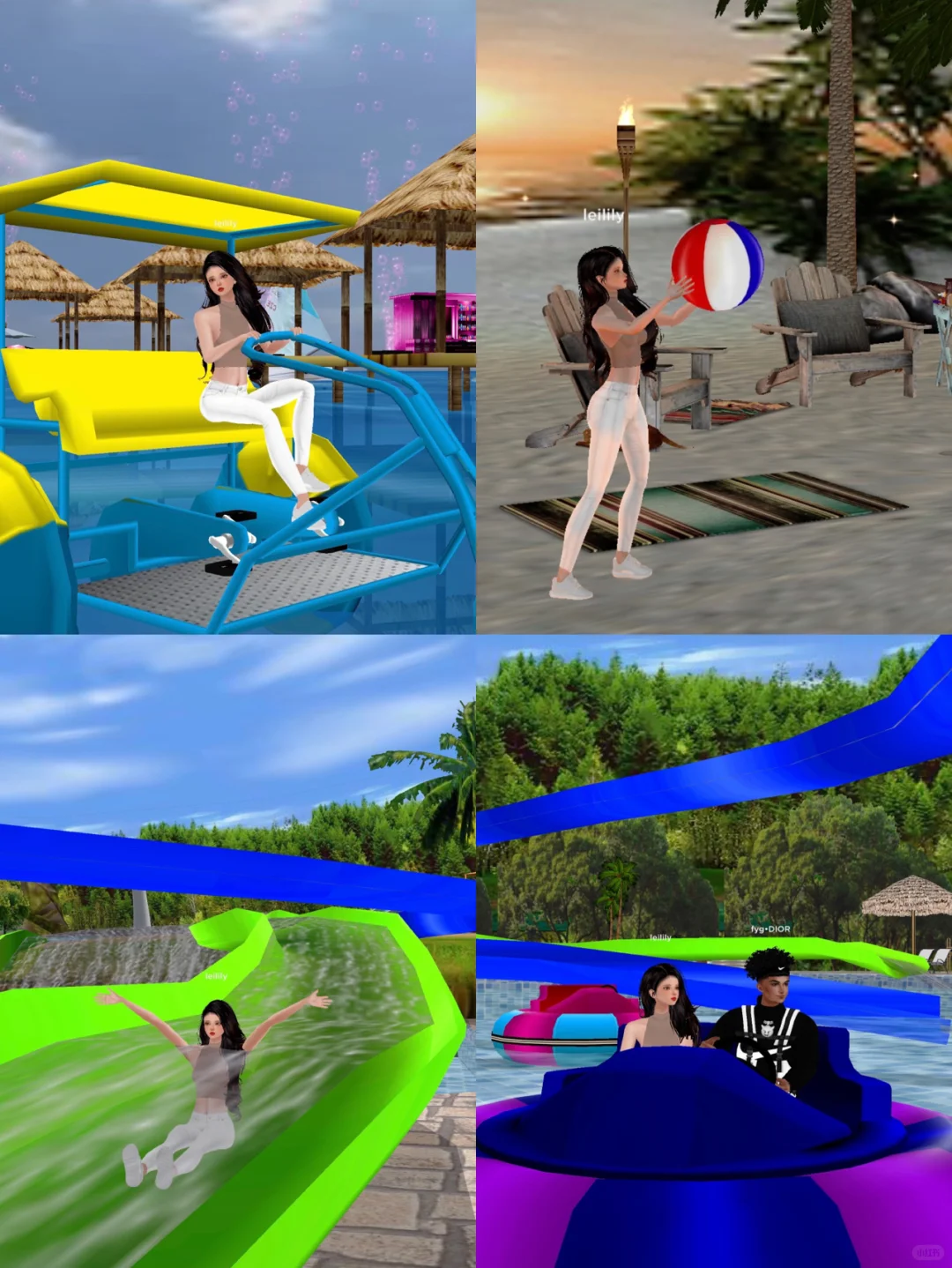 神仙游戏imvu小教程｜竟然能健身约会游乐场