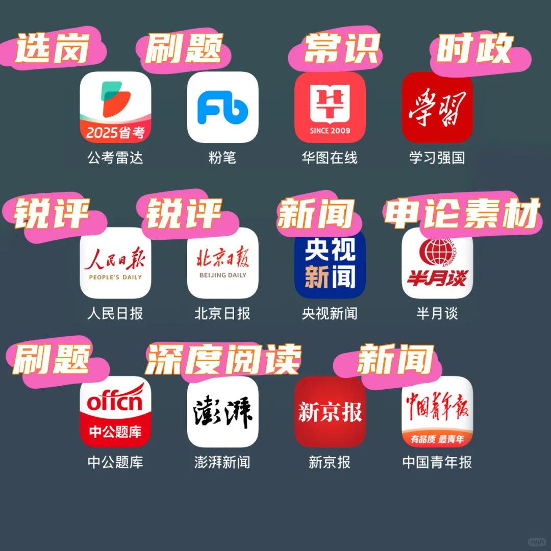 公考最常用且好用的App推荐！