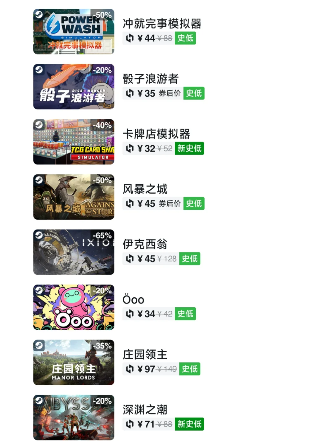 抓紧开机！10月11日Steam游戏史低汇总