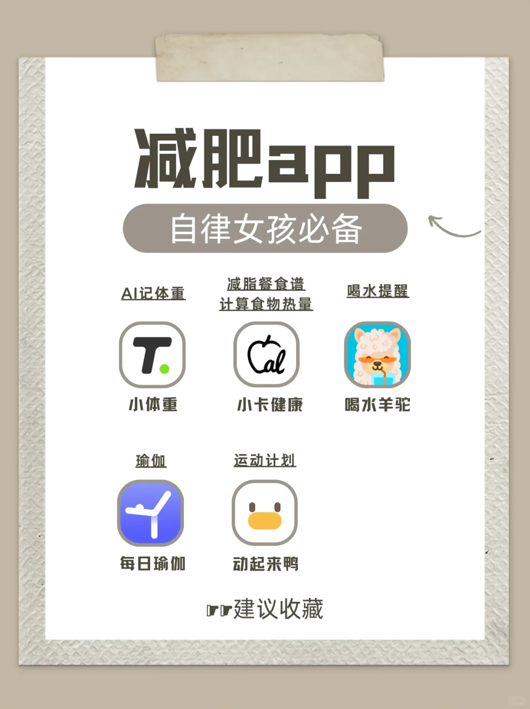 宝藏减肥app推荐!自律女孩必备