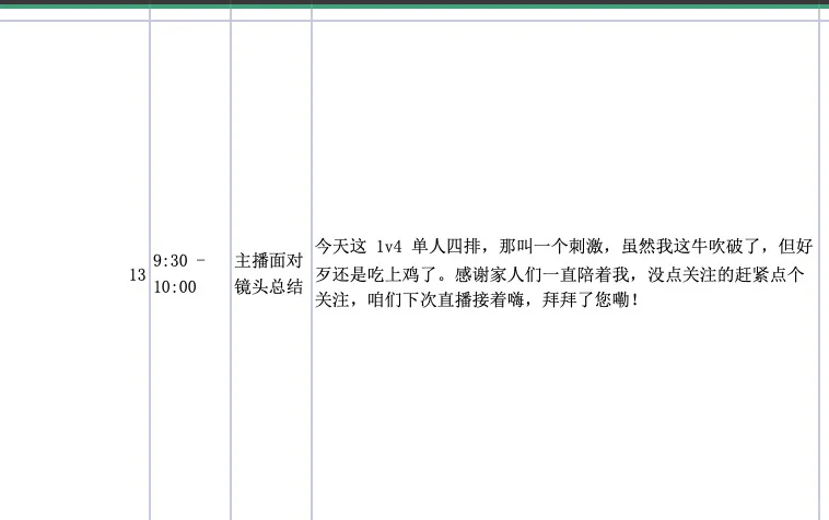 有需要和平精英直播脚本的可以带走不谢