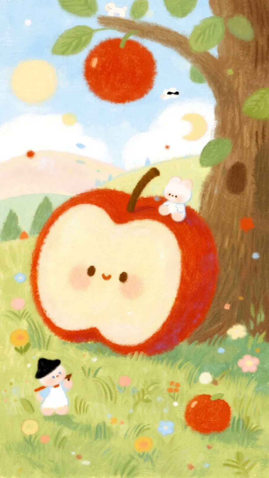 可爱的苹果🍎治愈系壁纸