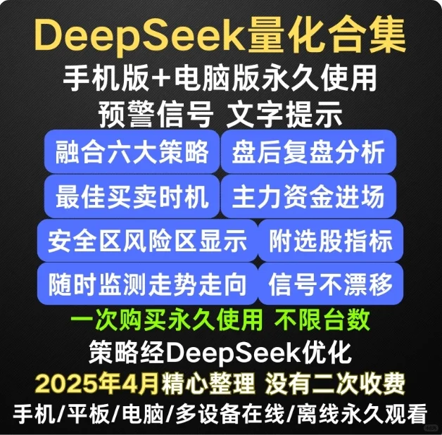 Deepseek量化合集幻方通达信明轩指标公式