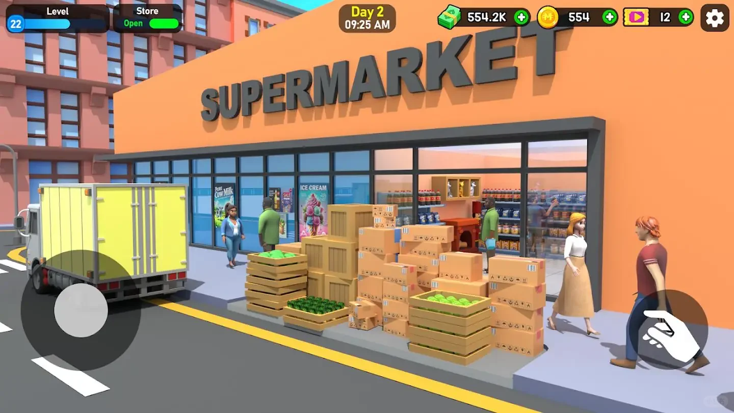 今天开超级多水果蔬菜的超市