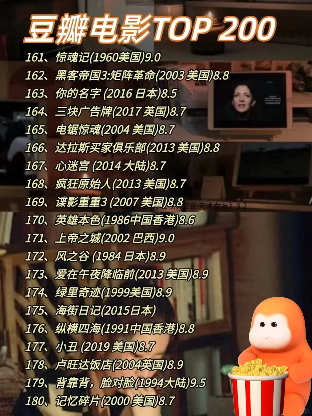 🔥不愧是央视推荐的，必看电影TOP200！！！