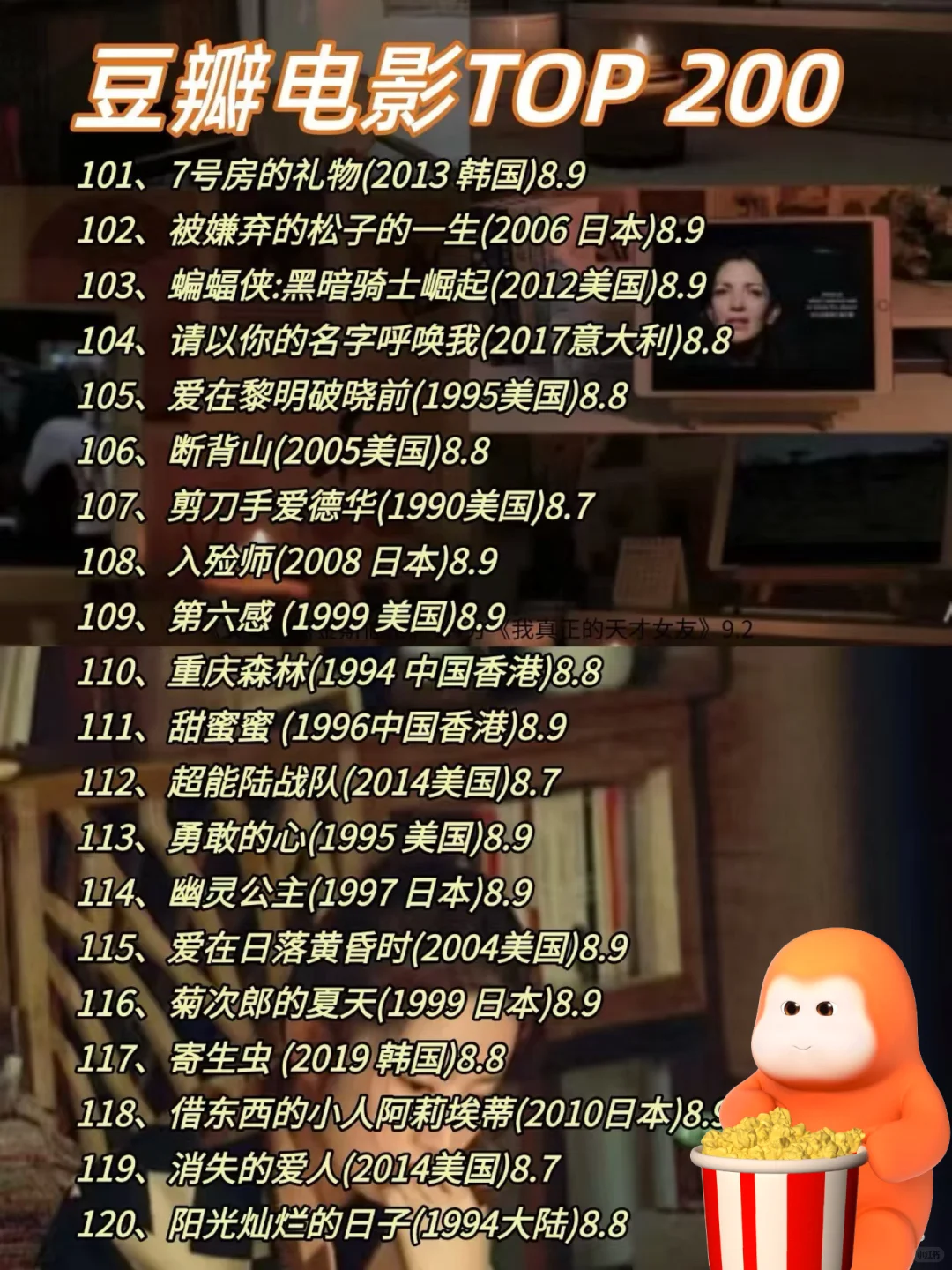 🔥不愧是央视推荐的，必看电影TOP200！！！