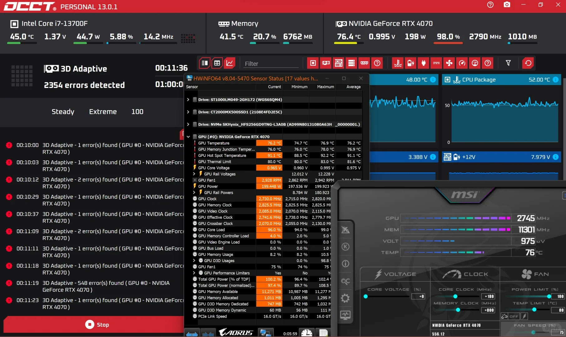 电脑性能监测软件推荐！测试性能和稳定性