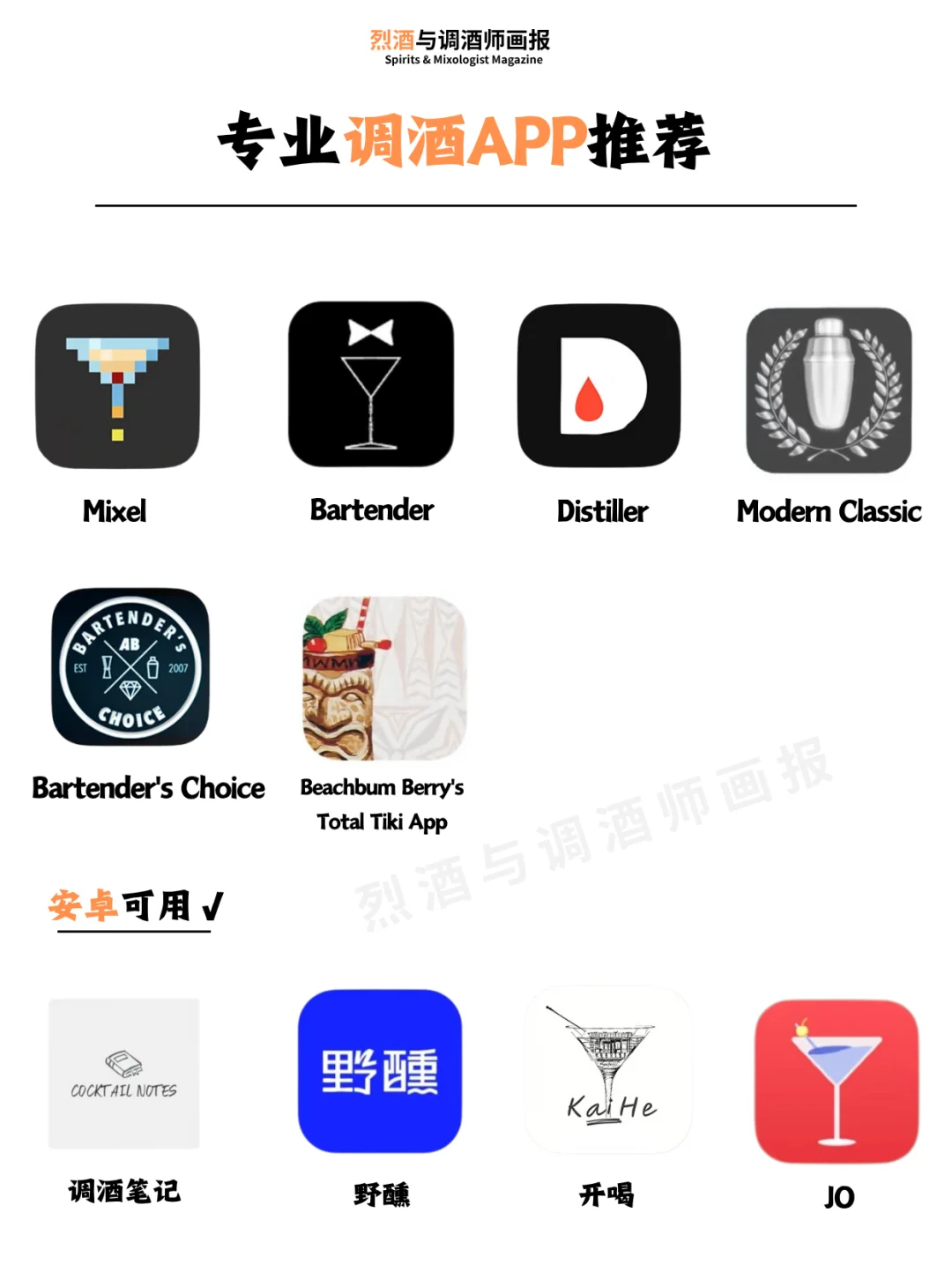 调酒APP推荐 | 专业调酒人必备APP🍸