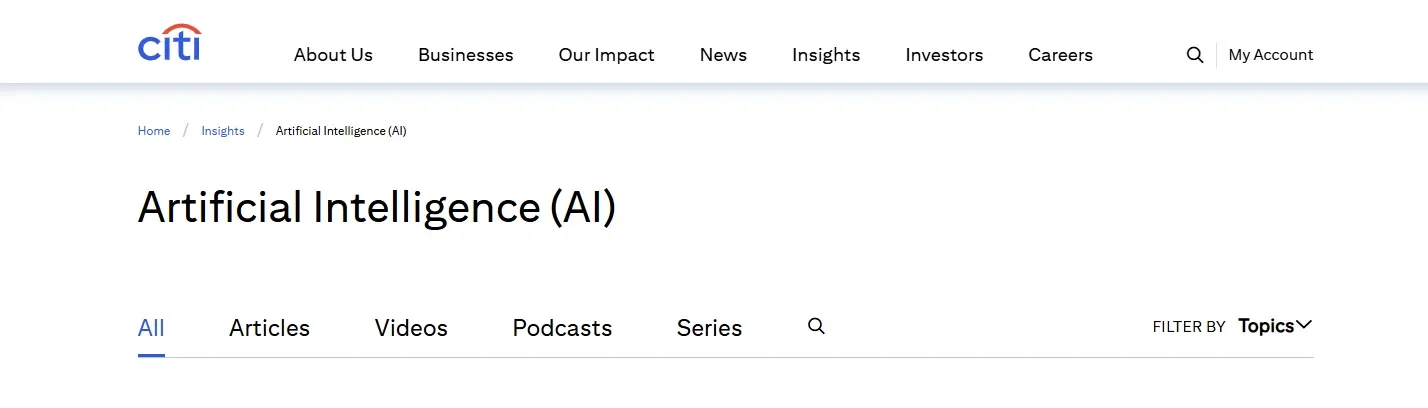 花旗人工智能工具「Citi AI」登陆香港,全