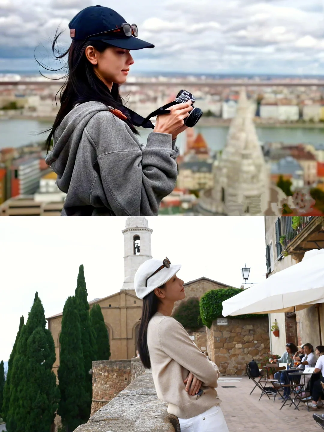 陈都灵发了23张国外旅游照，好鲜活的生命力