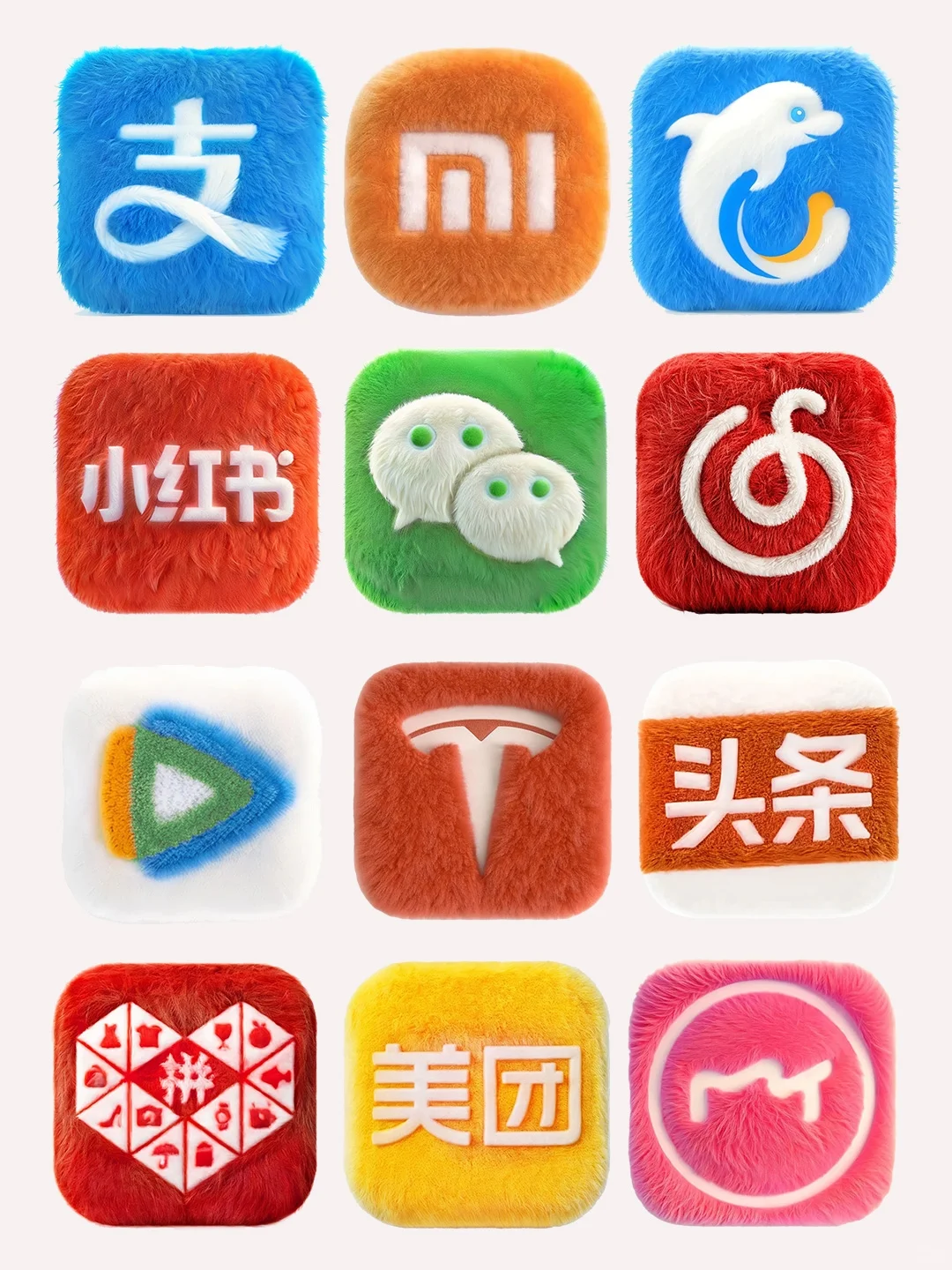 毛绒图标大合集