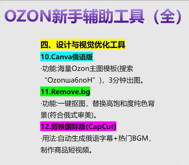 新手超好用的OZON辅助工具大全（收藏）