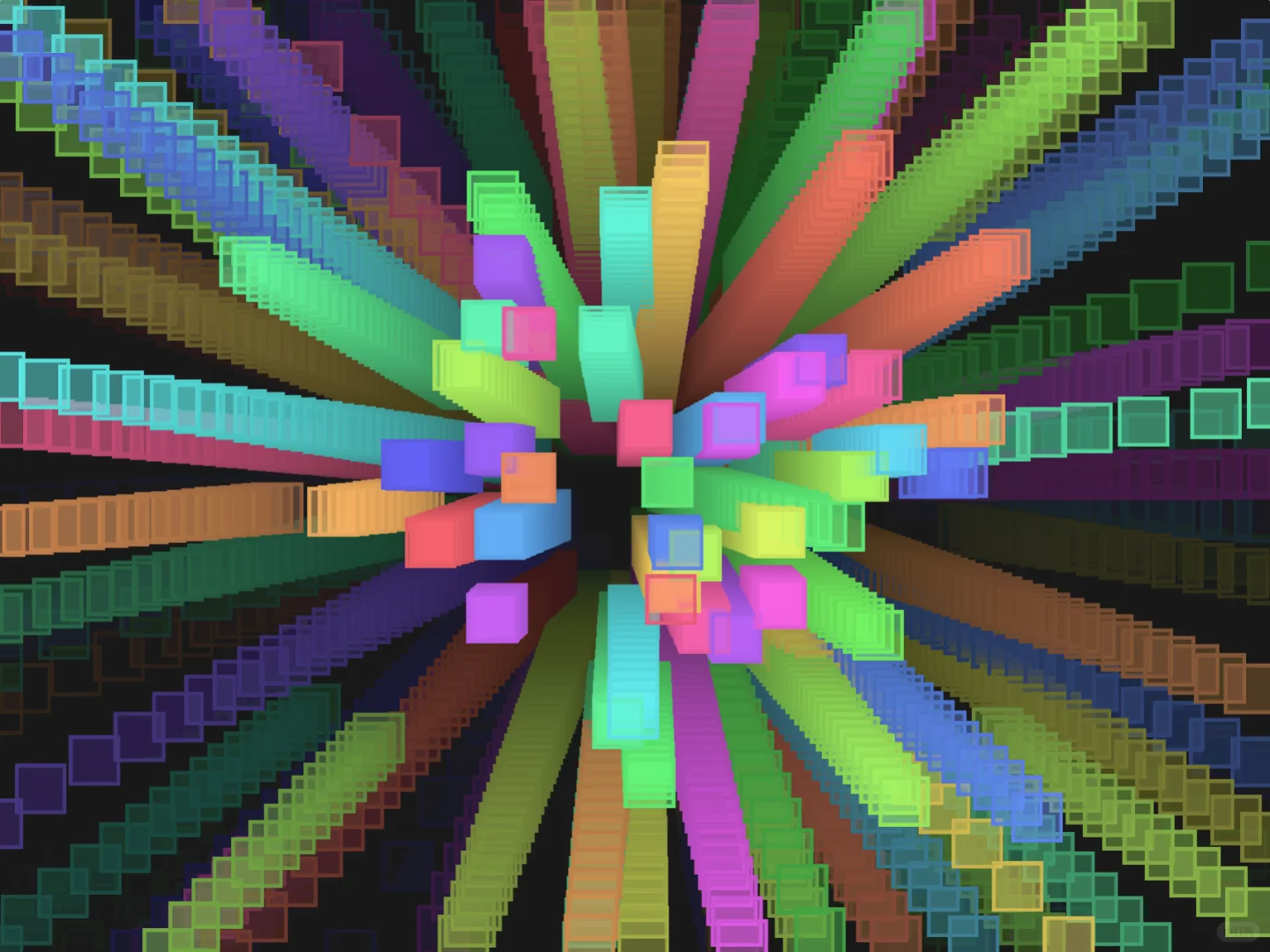 用scratch制作彩虹方块特效(附源码解析)