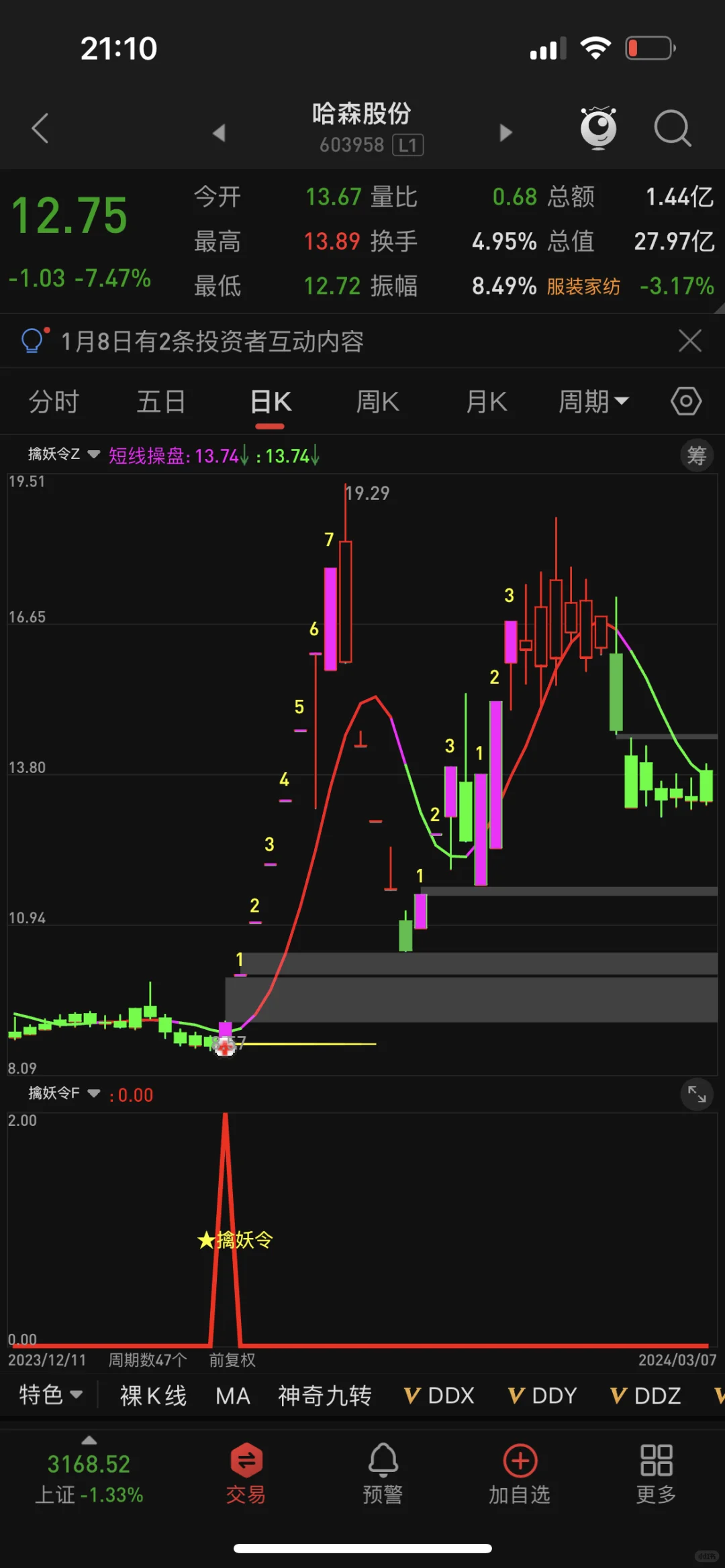 通达信【擒妖令】捉一字板翻倍套装