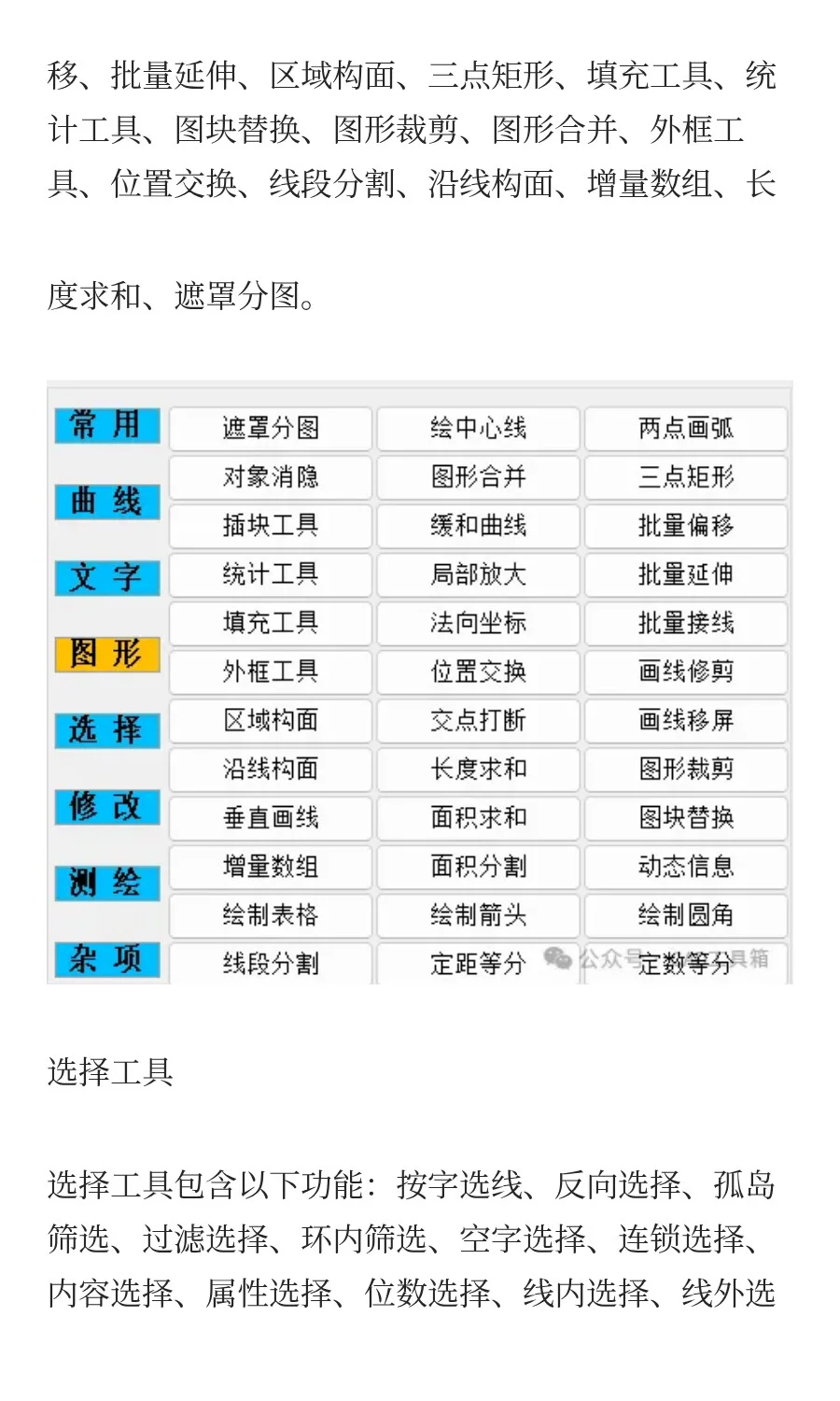 CAD插件大全，CASS插件含断面400多个功能
