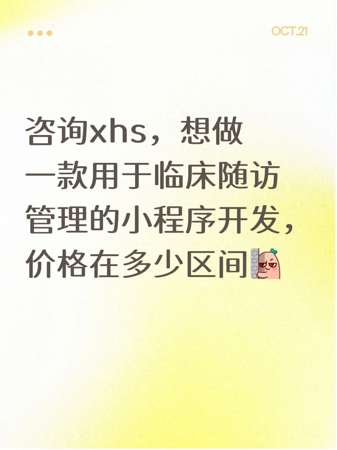 VX小程序咨询