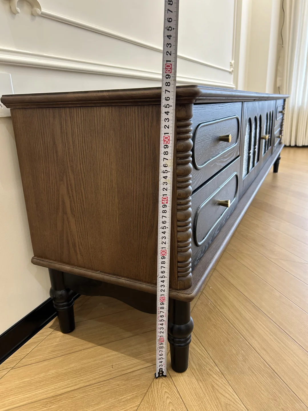 法式复古｜💰1k➕电视柜安装完成✅（附尺寸图）