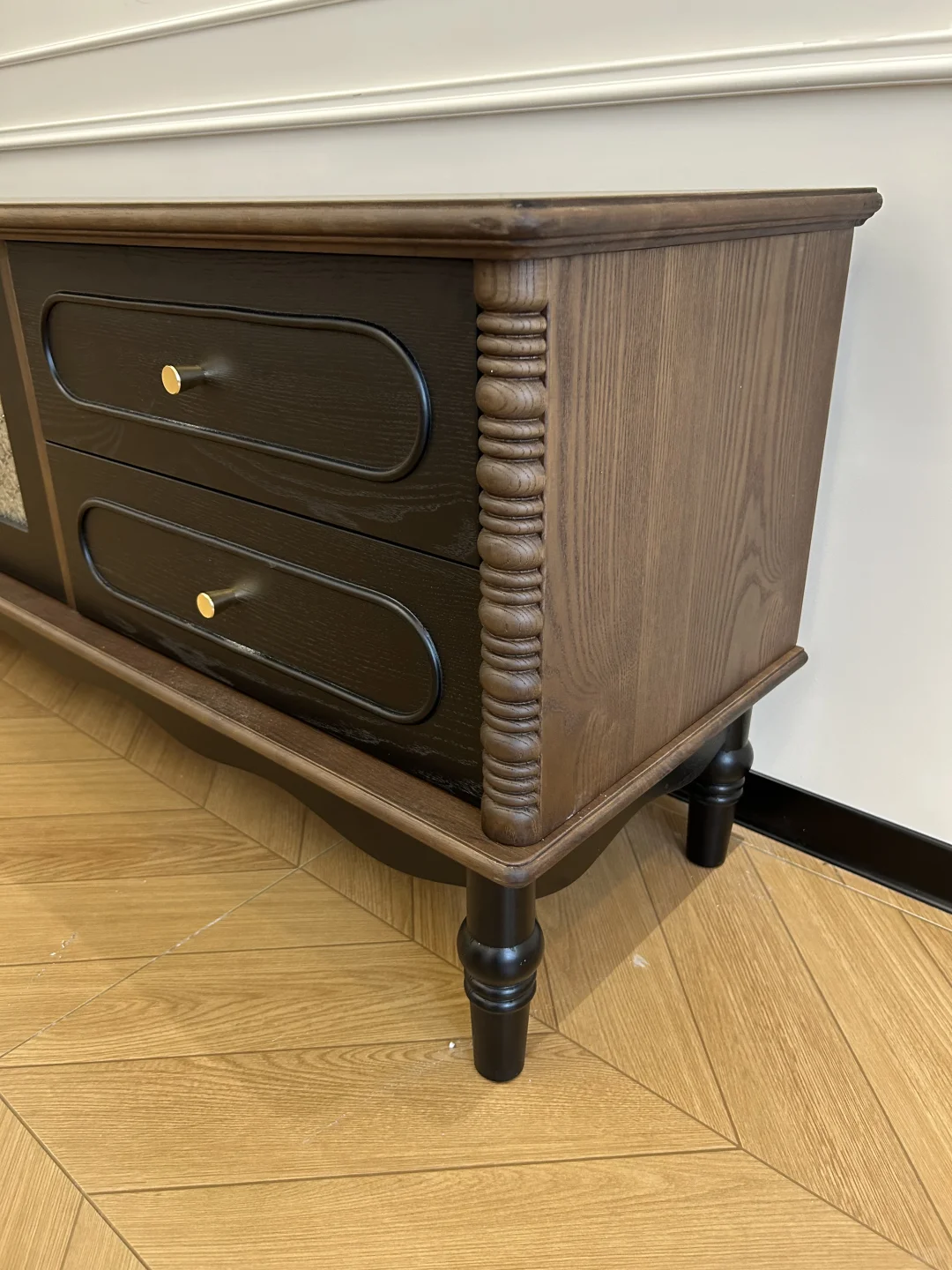 法式复古｜💰1k➕电视柜安装完成✅（附尺寸图）