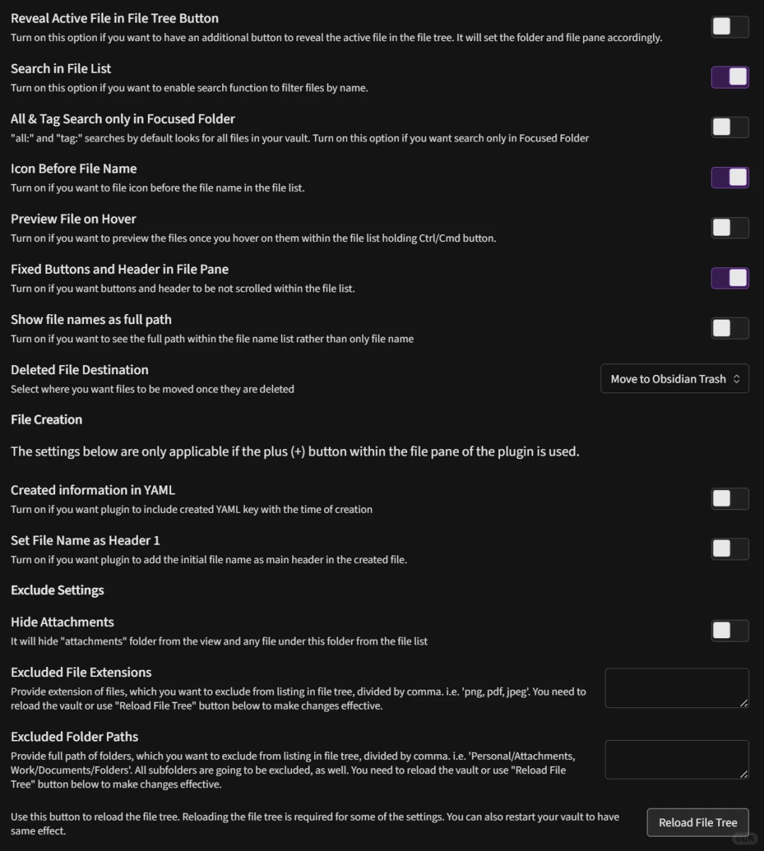 obsdian文件管理插件